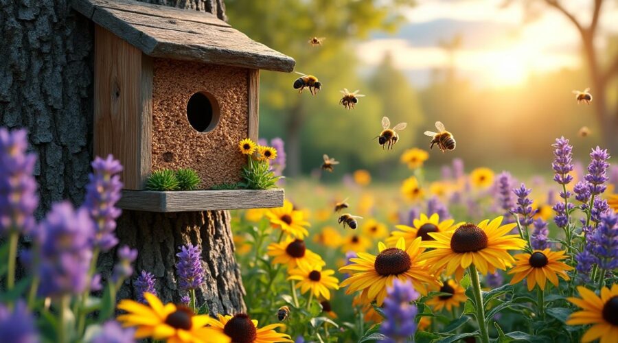 découvrez comment attirer les abeilles sauvages dans votre jardin en 2025 grâce à nos conseils et astuces simples pour favoriser leur présence et contribuer à la biodiversité.